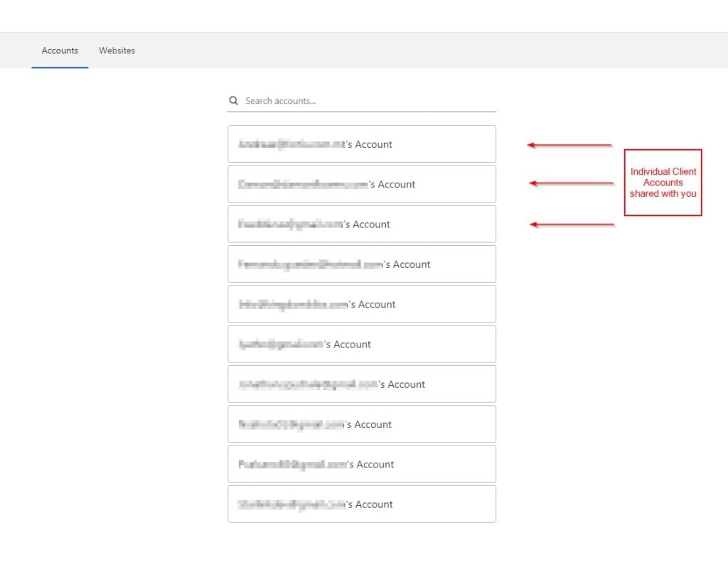 cloudlfare manage shared accounts